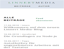 Tablet Screenshot of linnertmedia.de